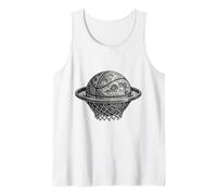 Basketball Moon Space Hoop Game Player Vintage Boys Kids Men Tank Top