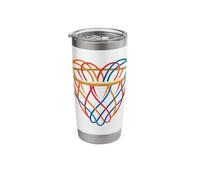 Basketball Net Heart Stainless Steel Insulated Tumbler