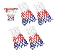 Basketball Net, Netball Net Replacement for Outdoor and Indoor Hoops, 4-Pack Durable Nets for Basketball Accessories, 45 cm