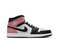 White Rust Pink Black Air Jordan 1 Mid, White/Rust Pink/Black, 9.5