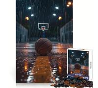 Basketball Nostalgia Puzzle for Adults 1000 Pieces Critical Think Serene Escape Uniform Edges Festive Present (50x75cm)