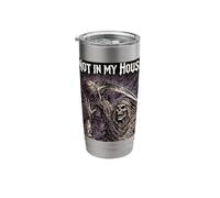 Basketball Not in My House Grim Reaper Defense Hoops Stainless Steel Insulated Tumbler
