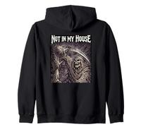 Basketball Not In My House Grim Reaper Defense Hoops Zip Hoodie