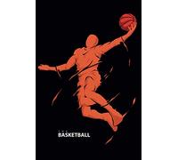 Basketball Notebook - Sport Theme Journal: Cool Black and Orange Notebook, Nice Gift for Coach Or Basketball Player, 120 pages, Wide Ruled Journal