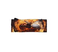 Basketball on Fire and Water Flame Splashing Bow Headband Soft And Comfortable Suitable For Daily Wear Party And Photo Taking