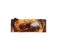 Basketball on Fire and Water Flame SplashingBow headband, patterned baby bow hair accessory, suitable for newborns, infants, and everyday wear