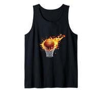 Basketball on Fire Tank Top