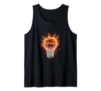 Basketball on Fire Tank Top
