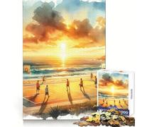 Basketball on The Beach Jigsaw Puzzle for Adults 1000 Pieces Focus Training Mindful Escape Tight Join Meaningful Gift (38x26cm)