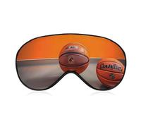 Basketball Orange Sleeping Mask, Light Blocking Eye Mask, Comfortable and Soft, Eye Cover with Elastic Band, Suitable for Men and Women, Suitable for Travel/Sleeping