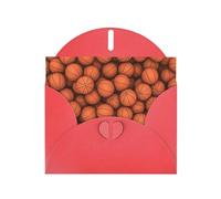 Basketball Orange Thank You Card Envelope 4x6 Inch Wedding Baby Shower Thank You Bride Shower Business Birthday.