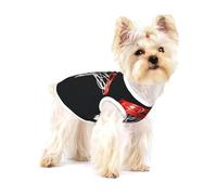 Basketball Painting Sports Art,Cotton Sleeveless Pet T-Shirt Soft Stretchy Puppy Breathable Vest,L