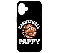 Basketball Pappy Distressed Vintage Funny Grandpa Game Day Case for iPhone 16