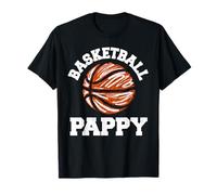 Basketball Pappy Distressed Vintage Funny Grandpa Game Day T-Shirt