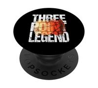 Basketball Player 3 Point Shot - Three Point Legend PopSockets Adhesive PopGrip