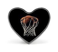Basketball Player Badge Heart Shape Cute Brooch Pins Button Badges for Backpack Jackets Hats Decor