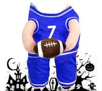 Basketball Player Costume For Dog,Basketball Costume With Ball For Dogs,Dog Cosplay Sportswear - Pet Basketball Costume with Adjustable Straps for Hallo