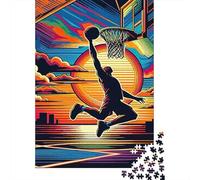 Basketball Player Dunk 1000 Pc Thickened Paper Jigsaw Puzzle Grown-Ups Easy Store Relaxation Hobby Engaging Brain Teaser 70x50cm/1000pcs
