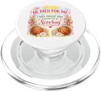 Basketball Player Easter Jesus Risen Resurrection Girl Women PopSockets PopGrip for MagSafe