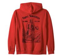 Basketball Player Funny Patron Saint Sebastian Sport Zip Hoodie