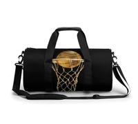 Basketball Player Gym Bag Travel Duffel for Men Women | Sport Workout Handbag Overnight Weekender Bags with Shoulder Strap