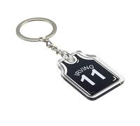 Basketball Player Keychain Curry Edwards Tatum Iverson Wade Rose Morant - Jersey Collectible Fan Gift for Men Women Teens, Kyrie Irving Black, S