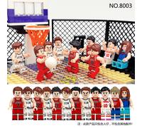 (Basketball player M8003) Mini Figure Toy Minifigure Fit Lego Building Block Set Toy