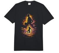 Basketball Player Slam Dunk Action Grunge Silhouette Comfort Colors Adult Heavyweight T-Shirt