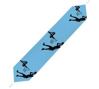 Basketball Player Table Runner Dining Table Cloth 229*33cm