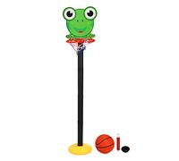 Basketball Playing Set Height Adjustable Frog Pattern Stand Basketball Holder Hoop for Children