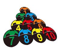 Basketball Point Markers - Flat Points, Sports Training Indicators | Non Slip Training Training Field Marker for Training Sports Multicolor Markers for
