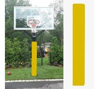 Basketball Pole Anti-collision Padding Outdoor, 71" Tall Square Column Wrap Around Pole Cushion, Safety Basketball Hoop Pole Protector Systems(Yellow,9.5"x9.5"/24.1x24.1cm)