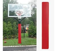 Basketball Pole Anti-collision Padding Outdoor, 71" Tall Square Column Wrap Around Pole Cushion, Safety Basketball Hoop Pole Protector Systems(Red,9.5"x9.5"/24.1x24.1cm)