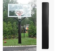 Basketball Pole Anti-collision Padding Outdoor, 71" Tall Square Column Wrap Around Pole Cushion, Safety Basketball Hoop Pole Protector Systems(Black,9.5"x9.5"/24.1x24.1cm)