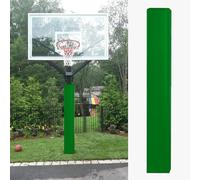 Basketball Pole Anti-collision Padding Outdoor, 71" Tall Square Column Wrap Around Pole Cushion, Safety Basketball Hoop Pole Protector Systems(Green,9.5"x9.5"/24.1x24.1cm)