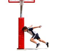 Basketball Pole Anti-collision Protector Padding, Square Column Professional Pole Cushion Wrap Around, Thickened Foam Pole Crash Pad for School(Red,3.5"x3.5"/9x9cm)