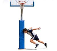 Basketball Pole Anti-collision Protector Padding, Square Column Professional Pole Cushion Wrap Around, Thickened Foam Pole Crash Pad for School(Blue,6"x6"/15x15cm)