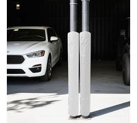 Basketball Pole Pad,2 Pcs 7ft Garage Pole Protector Padding, Anti-Collision Foam Wrap, Round Padded Covers for Metal Poles, Pipes & Pillars - White, 11.5" Diameter (29cm)