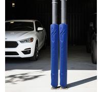 Basketball Pole Pad,2 Pcs 7ft Garage Pole Protector Padding, Anti-Collision Foam Wrap, Round Padded Covers for Metal Columns, Pipes & Pillars - Blue (12.5" Diameter)