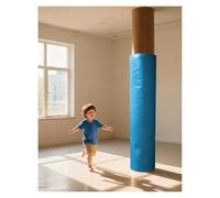 Basketball Pole Pad,All-Weather Playground Pole Pad - Waterproof Soft Padding for 3.5"-8" Round Basketball Hoops, 6ft Tall, Durable & Reusable, Blue Color, Ultimate Pole Protection