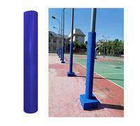 Basketball Pole Pad - Durable Weatherproof UV-Resistant Padding for Metal Round Pole/Post, Ideal for Garage, Basement, and Outdoor Court Safety (H-8ft, Dia 8")