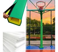 Basketball Pole Pad, Foam Wrapped Column Pads for 2-8 in Slim Square Poles, All Weather Cushioned Pillar Protector for Player Safety