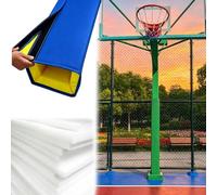 Basketball Pole Pad, Foam Wrapped Column Pads for 2-8 in Slim Square Poles, All Weather Cushioned Pillar Protector for Player Safety