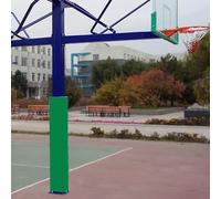 Basketball Pole Pad,Heavy Duty Weatherproof Basketball Pole Padding, Custom Shock Absorbing Protector for Player Safety, 10x10cm Green Pole Pads, Essential Sports Equipment