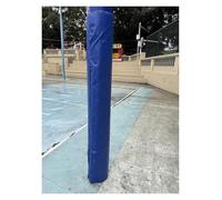 Basketball Pole Pad,Portable Waterproof Pole Padding Wrap for Playground, Garage, Basement - Fits 2" to 8" Round Metal/Wood/Cement Posts - Blue, 89mm Diameter (3.5in) - Reusable Safety Cush