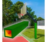 Basketball Pole Padding for Outdoor Use, Goal Crash Pad & Column Protectors for Gym, Courts & Parks, 4-Sided Wrap Around Padding for Safe Play