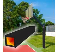 Basketball Pole Padding for Outdoor Use, Goal Crash Pad & Column Protectors for Gym, Courts & Parks, 4-Sided Wrap Around Padding for Safe Play