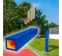 Basketball Pole Padding for Outdoor Use, Goal Crash Pad & Column Protectors for Gym, Courts & Parks, 4-Sided Wrap Around Padding for Safe Play