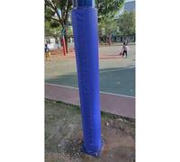 Basketball Pole Padding Outdoor Round, 5 6 7 8 Ft Tall Universal Wrap Around Basketball Hoop Post Pads, Waterproof Around Metal Poles Protector(Blue-H 7.5'/2.3m,Dia 1.5''/4cm)