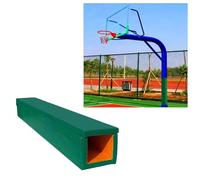 Basketball Pole Padding Protective Collision Mat for Indoor/Outdoor Use Wraparound Design for High Square Poles in Garages & Basements - Safety Foam Cushioning
